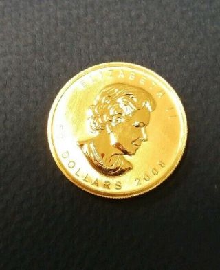 1 Oz Gold Canadian Maple Leaf 2008 - Brilliant Uncirculated Coin