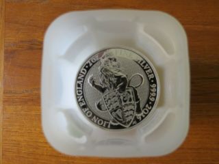 2016 2 Oz British Silver Queen’s Beast Lion Coin (bu) Orig Tube Of 10 Coins