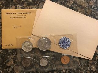 1957 U.  S.  Silver Proof Set With Envelope