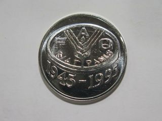 ROMANIA 1995 100 LEI F.  A.  O.  SILVER TYPE WORLD COIN ✮NO RESERVE✮ 2