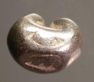 M39 - 03 Siam,  Bullet money,  1350 - 1564AD silver 3.  5 grams 2