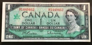 1954 Bank Of Canada $1 Dollar Bank Note M/p Beattie - Raminsky 1449462