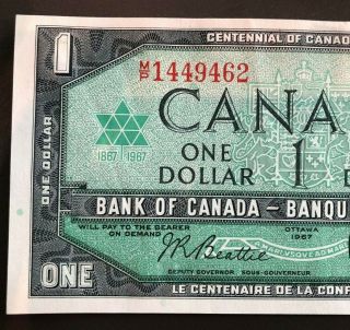 1954 Bank of Canada $1 Dollar Bank Note M/P Beattie - Raminsky 1449462 2