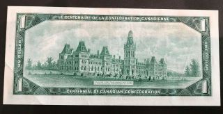 1954 Bank of Canada $1 Dollar Bank Note M/P Beattie - Raminsky 1449462 4