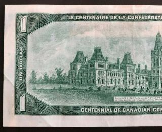 1954 Bank of Canada $1 Dollar Bank Note M/P Beattie - Raminsky 1449462 5