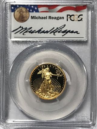 2014 W Gold Eagle $10 Coin 1/4 Oz,  Reagan Legacy Series,  Pcgs Pr70 Dcam,