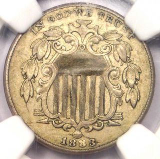 1883/2 Shield Nickel 5c Coin Fs - 302 Variety - Ngc Au58 - $1,  875 Value