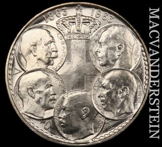 Greece: 1963 Thirty Drachmai - Large Coin - Silver Brilliant Unc Nr1148