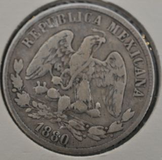 1880 GoS Mexico Silver 50 Centavos.  902 3
