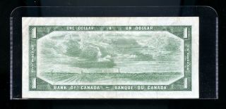 Rare 1954 Bank of Canada Mismatched Serial Number $1 Error Note CO420 2