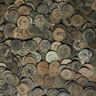 Premium Quality - 5 Roman Bronze Coins - Follis And Antoninian - 1 Bid 5 Coins