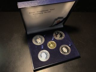 1994 Lillehammer Olympic Games Gold & Silver 5 - Coin Proof Set