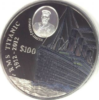 2012 Titanic 1 Kilo.  999 Silver Bullion Brit Virgin Isle Extreme Low Mintage 300
