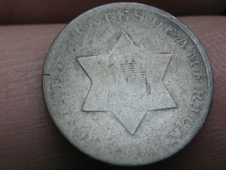 Three 3 Cent Silver Trime - Old Type Coin