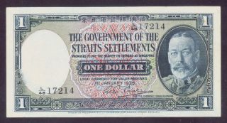1935 Straits Settlements $1 Au P.  16b