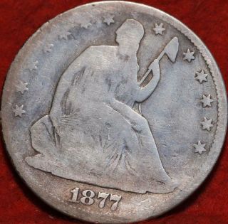 1877 Philadelphia Silver Seated Half Dollar