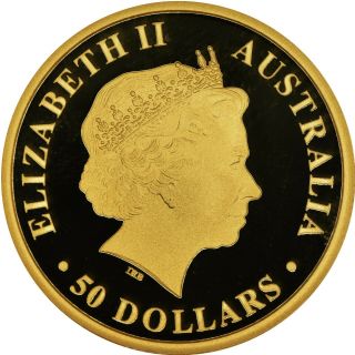 2009 Australia $50 Gold Kangaroo Graded Ngc Pf - 70 Ultra Cameo Proof 1 Of 350