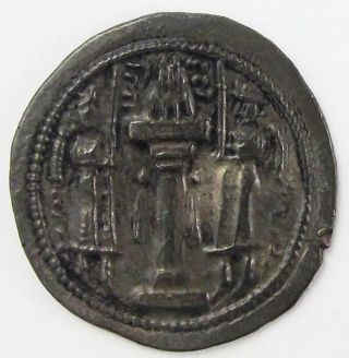 SASANIAN EMPIRE,  VARHRAN (Bahram) IV,  388 - 399 AD,  SILVER DRACHM 4