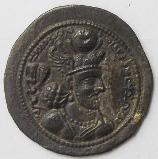 SASANIAN EMPIRE,  VARHRAN (Bahram) IV,  388 - 399 AD,  SILVER DRACHM 7