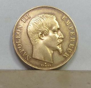 France Gold 50 Francs 1859 - Bb Very Fine