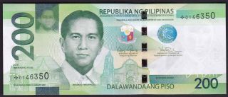 Philippines 200 Pesos Ngc " 2015 " Star (replacement) Banknote Uncirculated