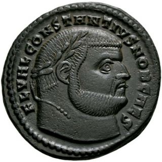 Carpediem Constantius I Ae Follis Nicomedia Genius Bf 3001