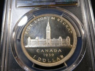 P1 Canada 1939 Silver Dollar Mirror PCGS SPECIMEN - 63, 3