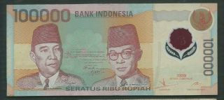 Indonesia 1999 100000 (100,  000) Rupiah P 140 Circulated