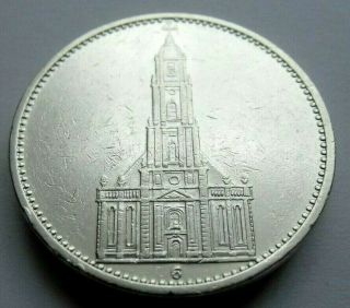 (435) Xxrare German Silver Coin 5 Reichsmark 1934 G