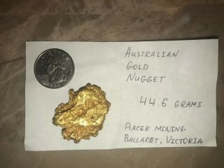 1.  43 OUNCE LARGE GOLD NUGGET - 44.  6 grams 3