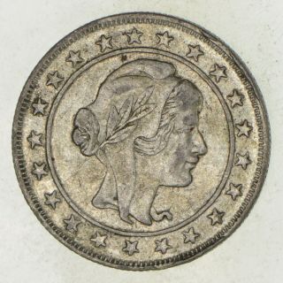 Silver - World Coin - 1924 Brazil 2000 Reis - World Silver Coin 036