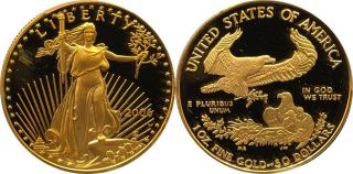 2006 - W $50 AMERICAN GOLD EAGLE PROOF 20th ANNIV PCGS PR69 DCAM TRUE 2