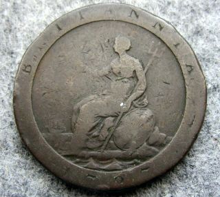 Great Britain George Iii 1797 One Penny Cartwheel,  Copper