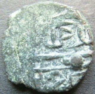 Ottoman Ae Mangir Mehmed Ii Nd Ankara Copper Coin 0.  74 G Turkey