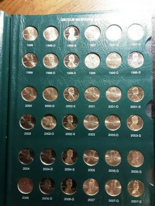Lincoln cent set 1909 to 2007 with 1909 s vdb 11