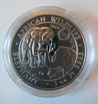 1 Oz Platinum Coin 15 Year Anniv.  Jubilee 2018 Somalia African Wildlife Elephant