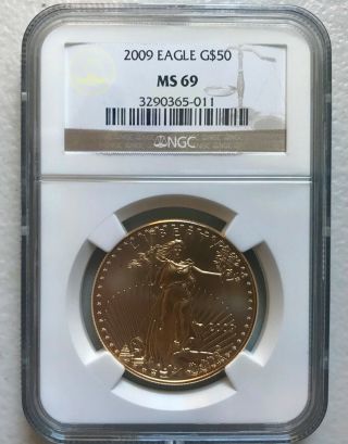 2009 $50 Gold Coin Liberty American Eagle Gold 1 One Ounce Oz