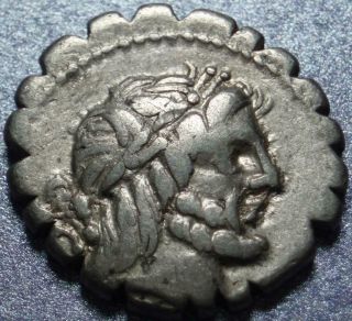 83 BC ROME REPUBLIC Silver DENARIUS SERRATUS to Pay TROOPS who LOST COLLINE GATE 2