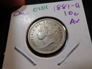 O101 Canada 1881 - H 10 Cents Au