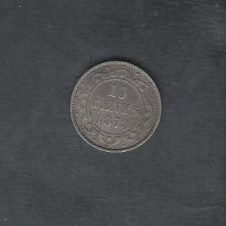 1873 Newfoundland Silver 10 Cents