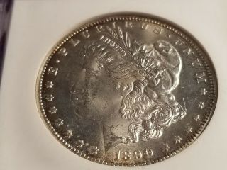 1890 Cc Morgan Silver Dollar,  Ngc Ms 64,  Tough Carson City G143