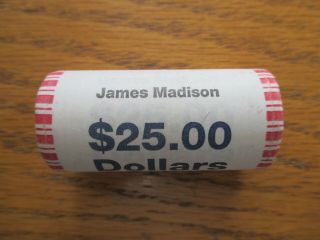 1 Roll James Madison Presidential $1 Dollar Coins Uncirculated