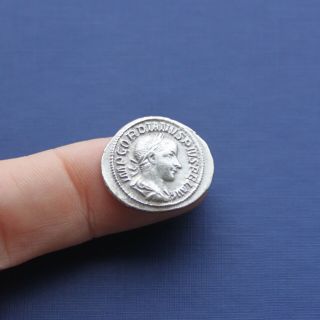 Imperial Roman Silver Coin Denarius Of Gordian 3rd C 238 Ad