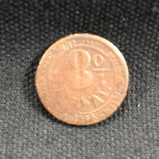 Mexico 1845 1/8 R Real Durango Mexican Coin Scarce