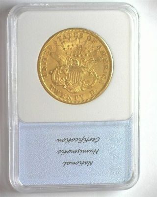 1875 - CC LIBERTY HEAD $20 GOLD DOUBLE EAGLE NEARLY UNCIRCULATED 4
