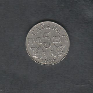 1925 Canada Nickel 5 Cents