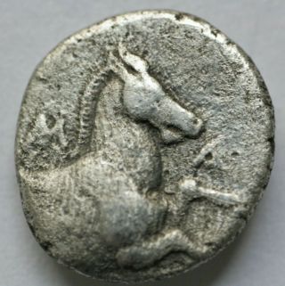 Greek Thrace.  Maroneia Circa 386 - 347 Bc.  Drachm Ar 16mm. ,  2,  02g.  Forepart