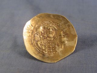 ANCIENT BYZANTINE COIN AD 1071 - 78 MICHAEL VII HISTAMENON GOLD CONSTANTINOPLE XF 10