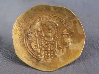 ANCIENT BYZANTINE COIN AD 1071 - 78 MICHAEL VII HISTAMENON GOLD CONSTANTINOPLE XF 3