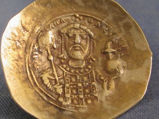 ANCIENT BYZANTINE COIN AD 1071 - 78 MICHAEL VII HISTAMENON GOLD CONSTANTINOPLE XF 9